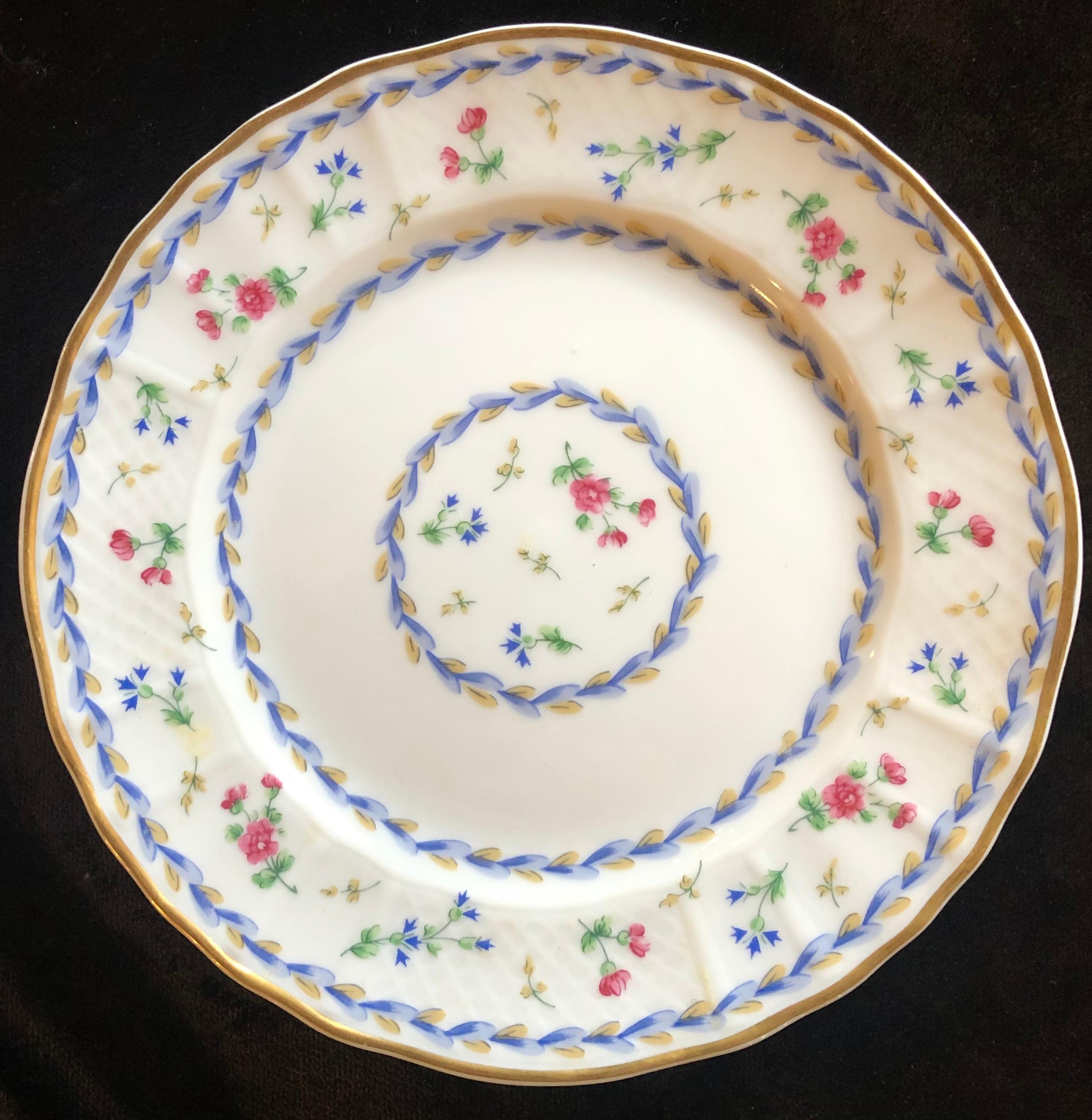 69Piece Bernardaud Limoge Artois Bleu Dinnerware at 1stDibs