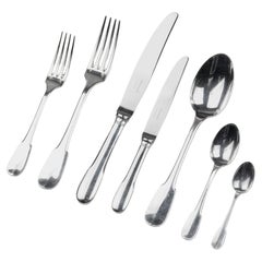 69-Piece Silver-Plated Flatware by Christofle, Cluny, for 9 Persons