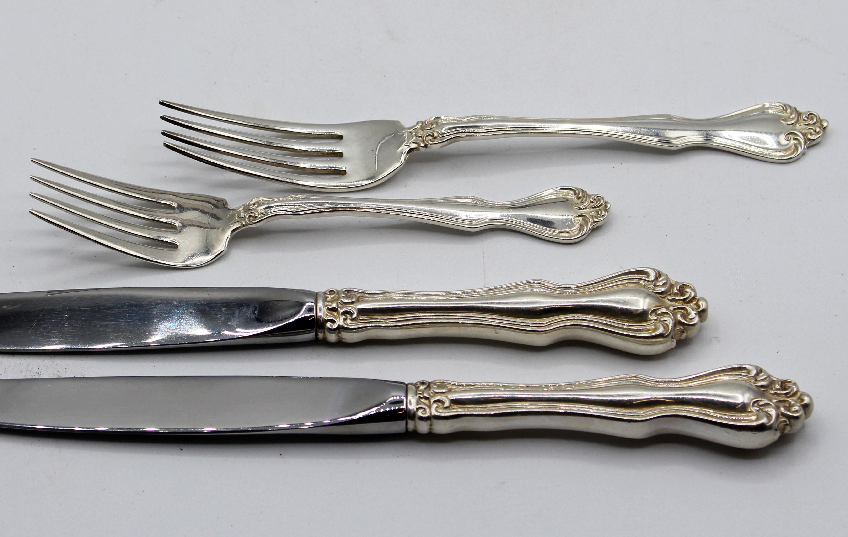 20th Century 69 Piece Sterling Silver Flatware Set of 