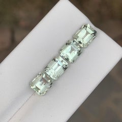 6,90 Karat Natürlicher loser Prasiolith / Grüner Amethyst Edelstein für Schmuck