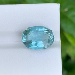 6,90 Karat Natürliche Lose Seafoam Blue Aquamarin Fancy Oval Cut Afrikanischen Edelstein