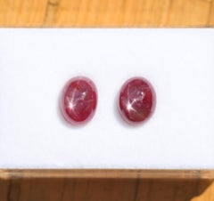 6,91 Karat Star Ruby Loser Edelstein Oval 11,7 x 9,3 mm