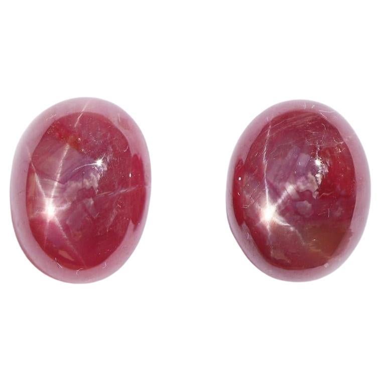 6,91 Karat Star Ruby Loser Edelstein Oval 11,7 x 9,3 mm
