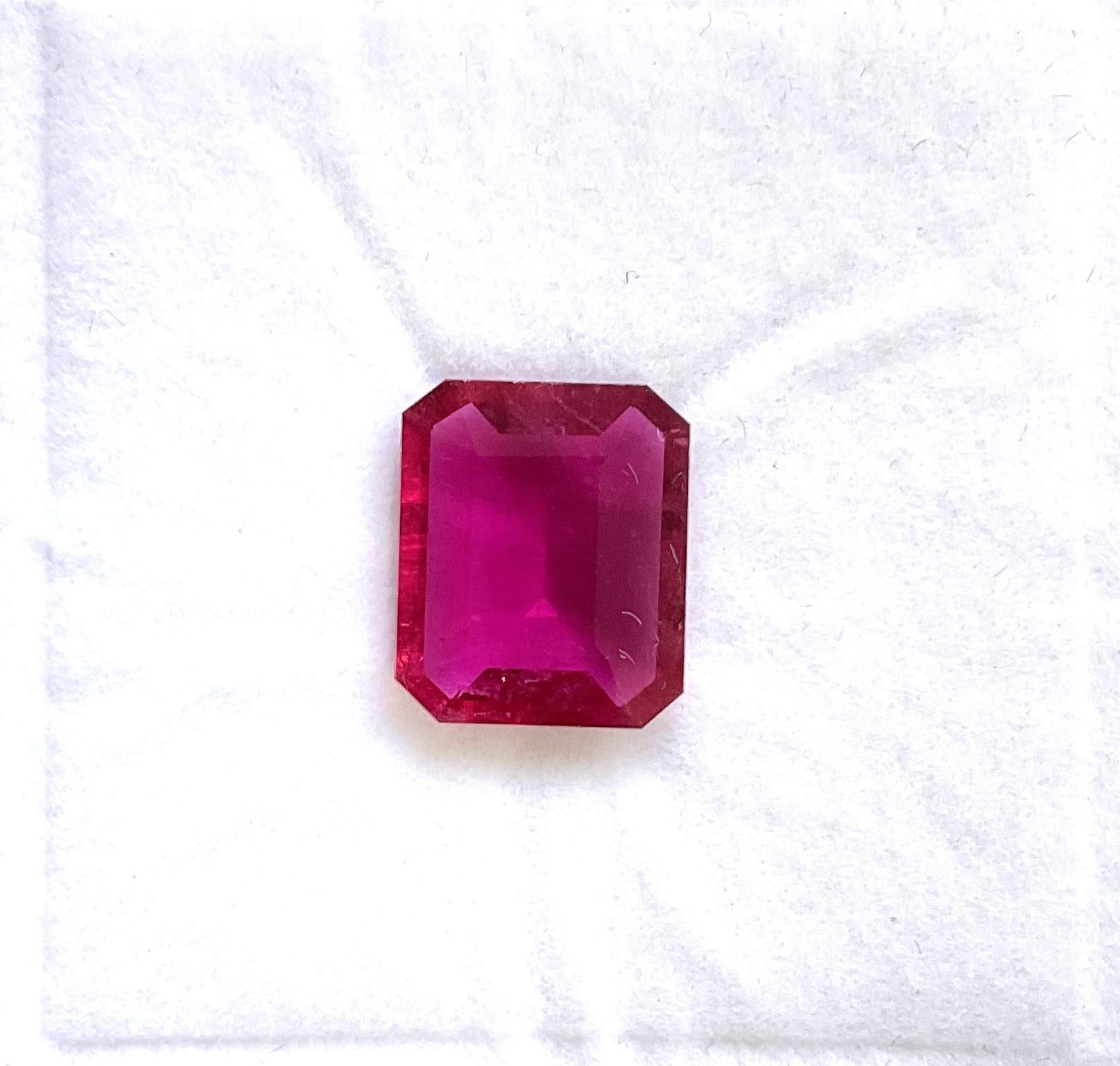 6.91 Carats Rubellite Tourmaline Octa Faceted Cut stone Top Quality Natural gem

Gemstone - Rubellite Tourmaline
Weight - .6.91 Carats
Shape - Octa
Size -  14x12x5 MM
Pieces - 1