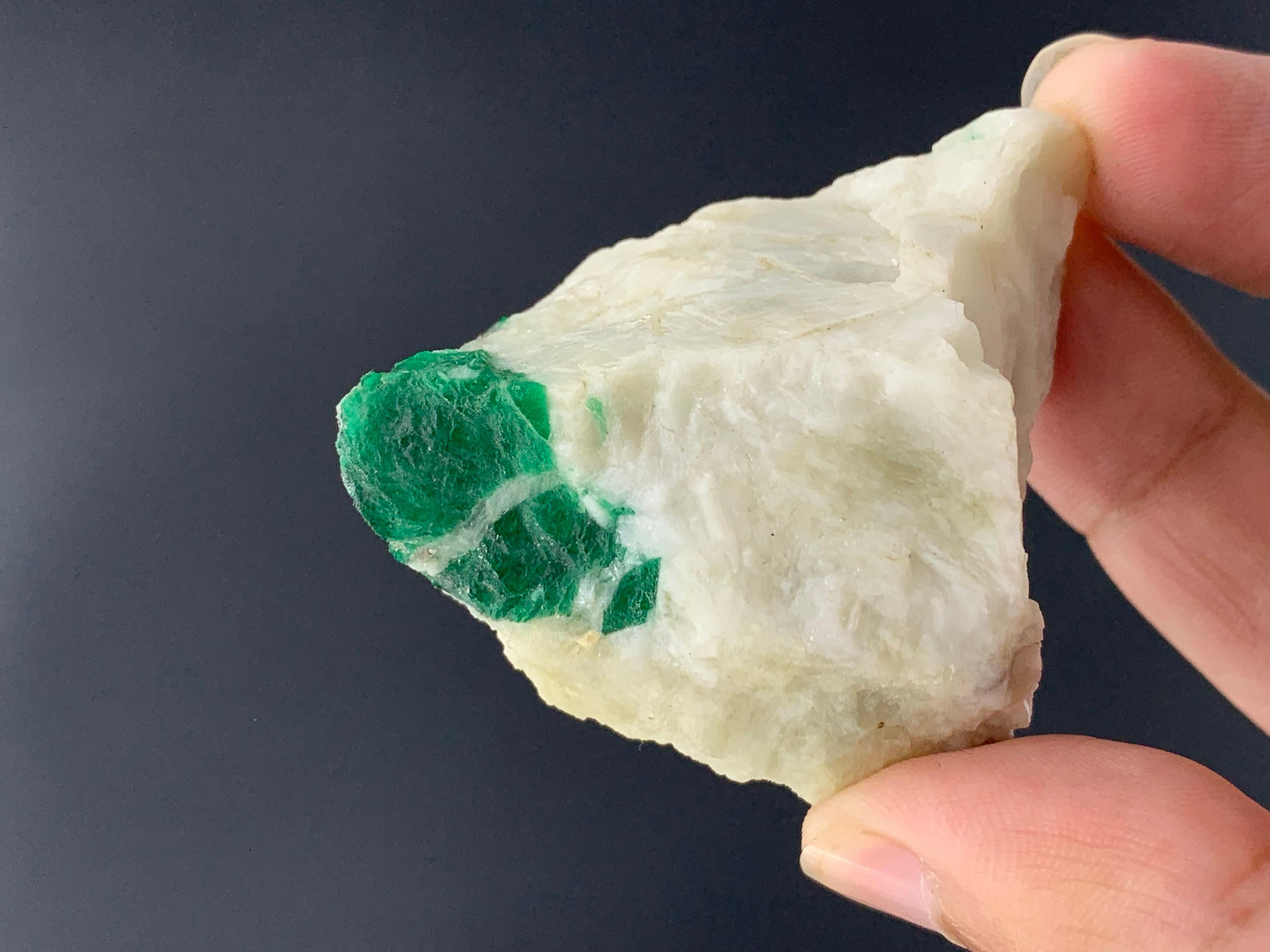 69.19 Gram Pretty Emerald Specimen From Swat Valley, Pakistan  For Sale 3