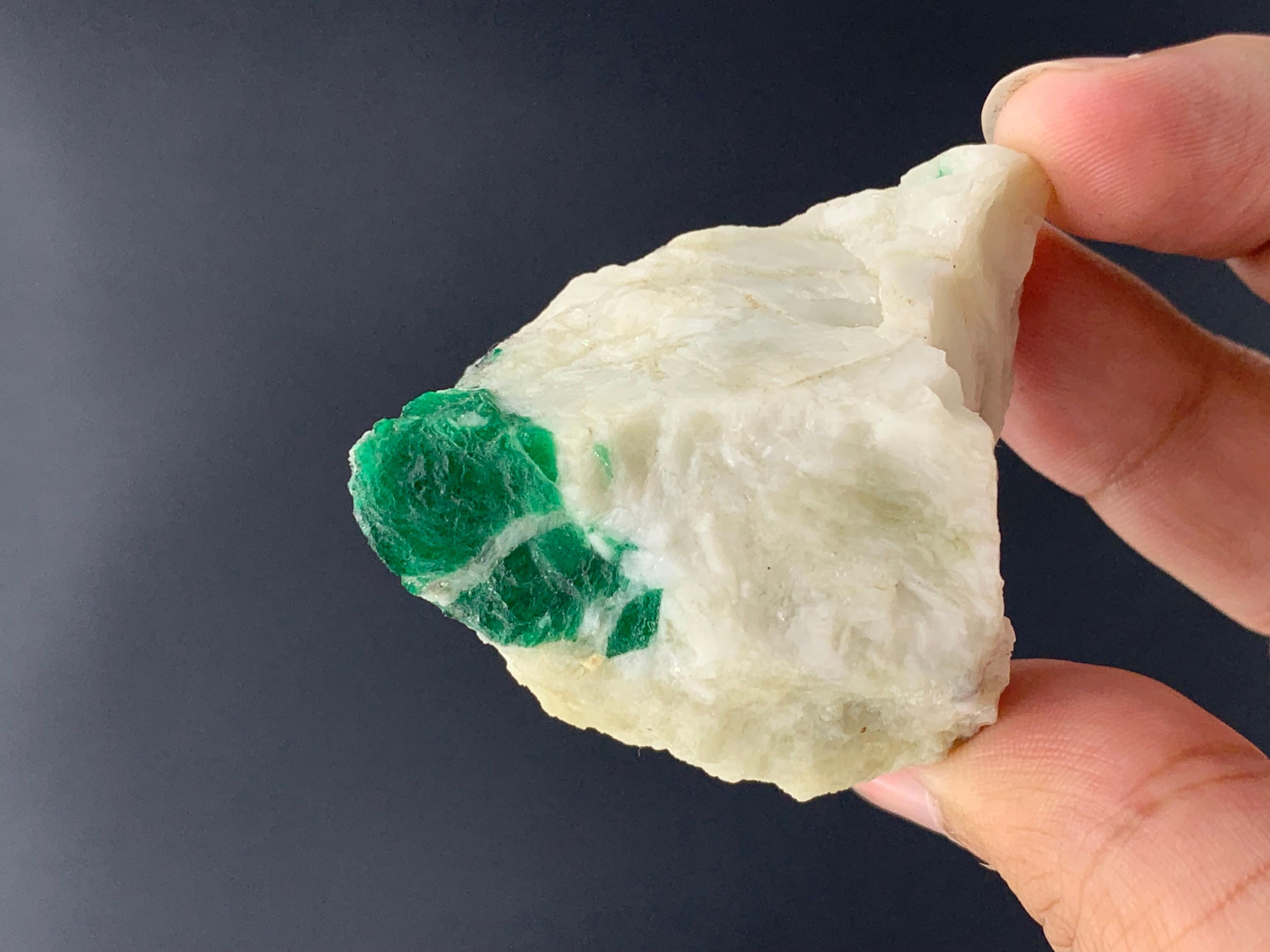 69.19 Gram Pretty Emerald Specimen From Swat Valley, Pakistan  For Sale 4