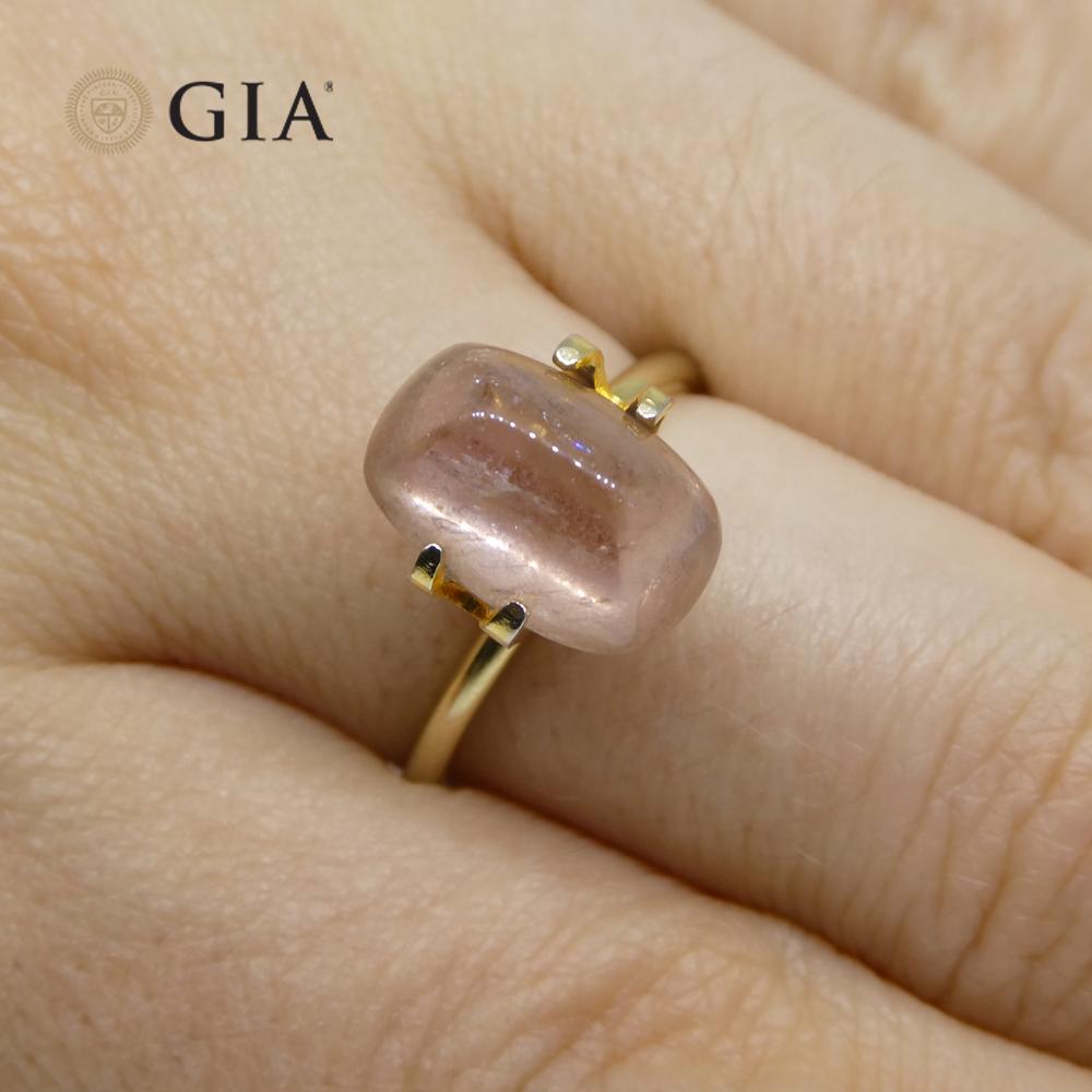 This is a stunning GIA Certified Sapphire


The GIA report reads as follows:

GIA Report Number: 2225862674
Shape: Cushion Sugarloaf Cabochon
Cutting Style:
Cutting Style: Crown:
Cutting Style: Pavilion:
Transparency: Transparent
Color: Purplish