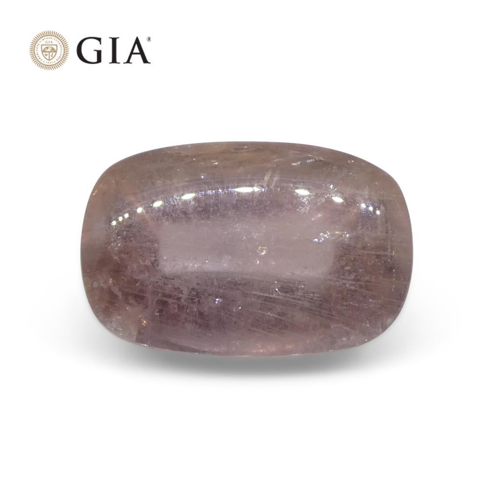 6.91ct Cushion Sugarloaf Cabochon Purplish Pink Sapphire GIA Certified Madagasca For Sale 1