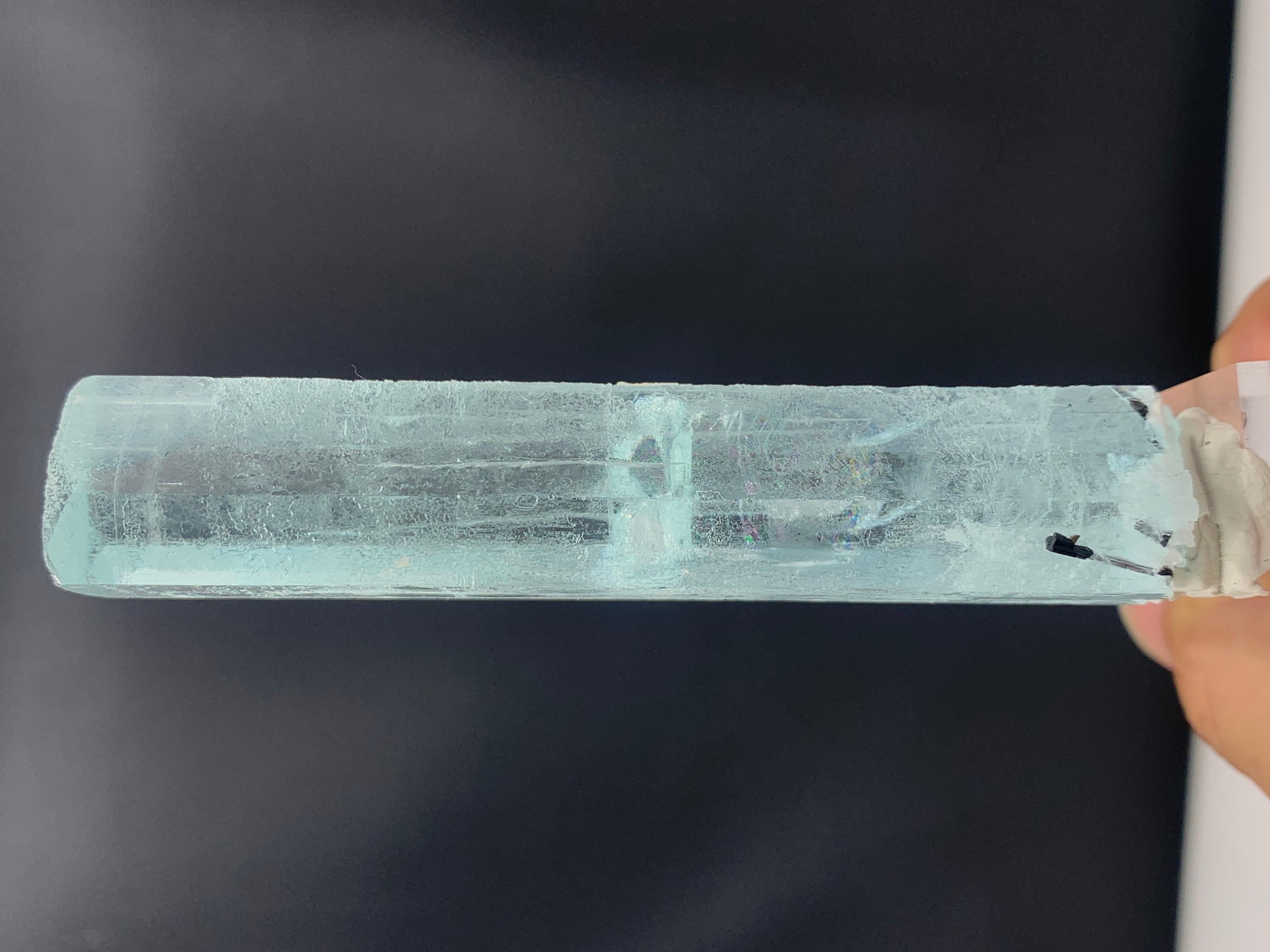 Magnifique cristal d'aigue-marine de 69,32 grammes provenant de la vallée de Nagar Gilgit, Pakistan en vente 3