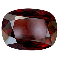 6.95 Carat Natural Loose Deep Red Garnet Stone Cushion Cut Tanzanian Gemstone (pierre précieuse tanzanienne)
