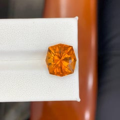 6,95 Carati Nature Sciolto Madeira Citrino Pietra Brasiliana Taglio Cuscino