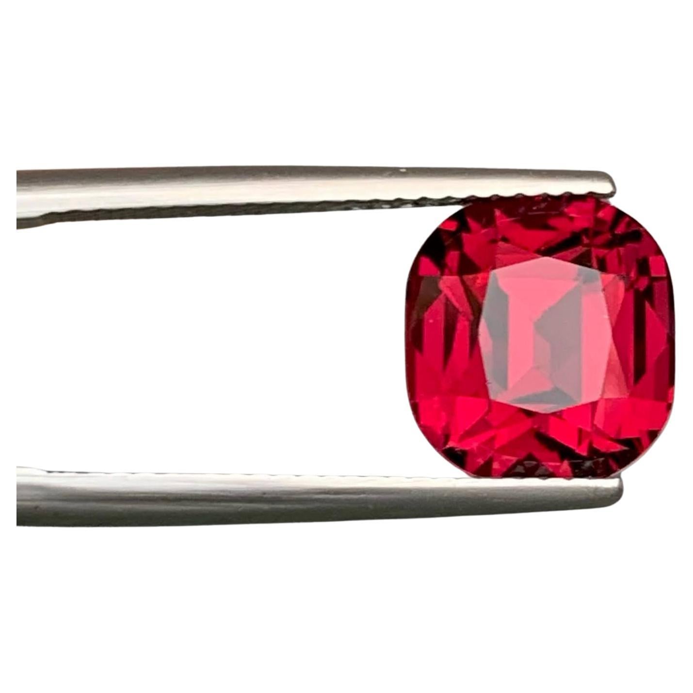 6,95 Karat natürlicher loser rötlich-rosa Granat Cushion Precision Cut tansanischer Edelstein