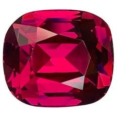 6.95 Carat Natural Loose Rhodolite Garnet Cushion Cut Gemstone From Tanzania