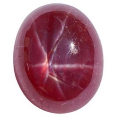 6,95 Karat Star Ruby Loser Edelstein Oval 11,5 x 9,4 mm