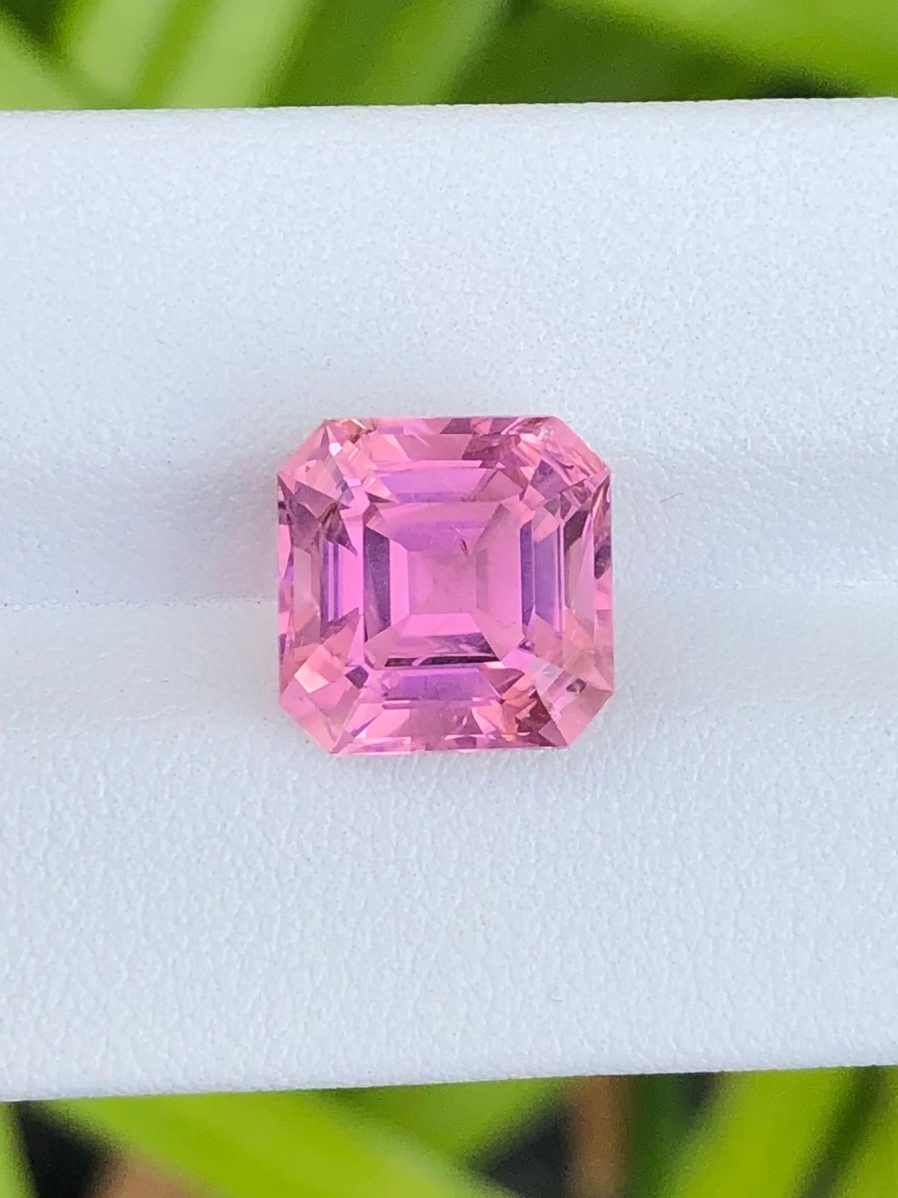 6,96 qt Turmalina natural color rosa neón Afganistán Piedra preciosa en venta 3