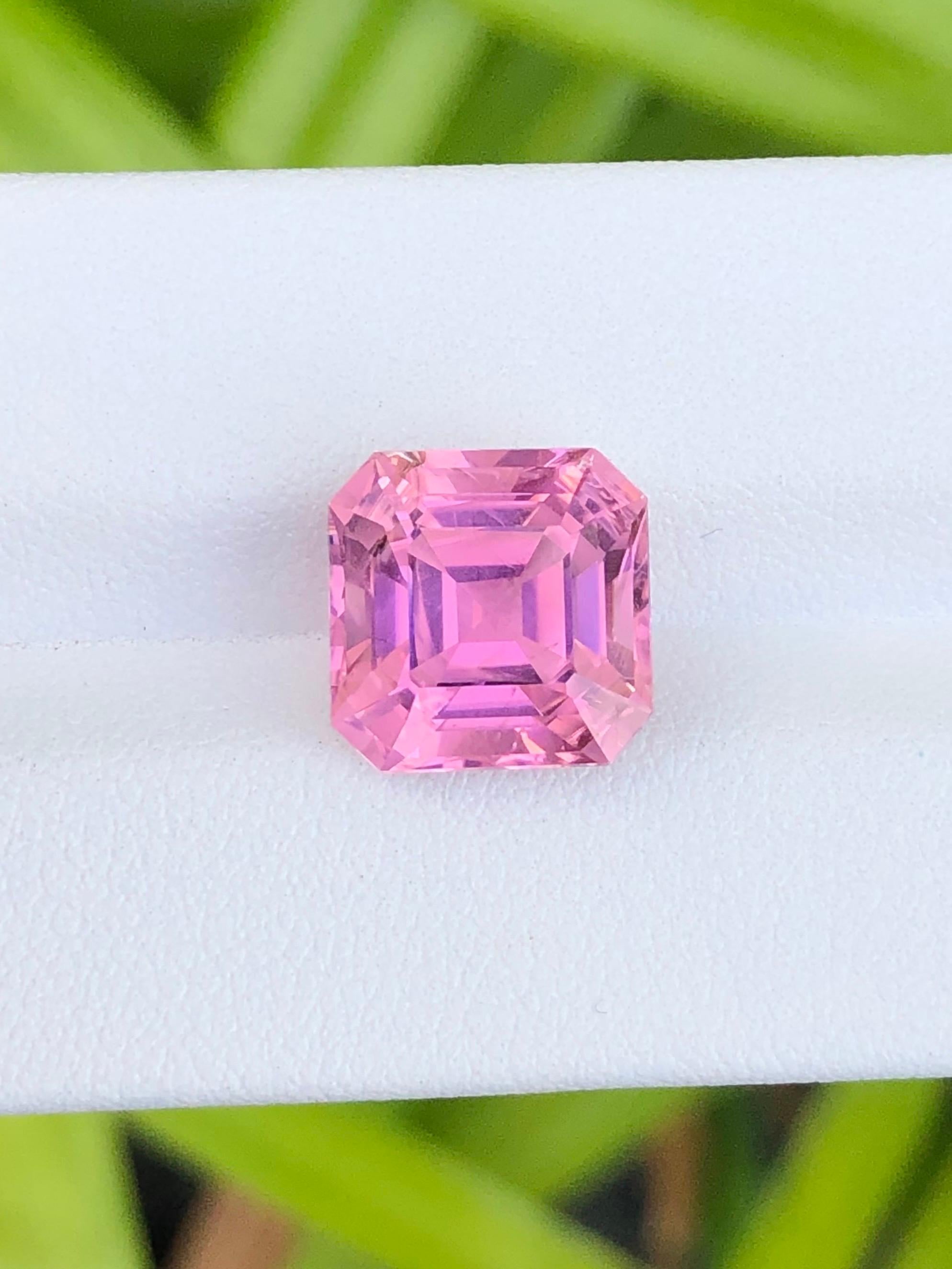 6,96 qt Turmalina natural color rosa neón Afganistán Piedra preciosa en venta 4