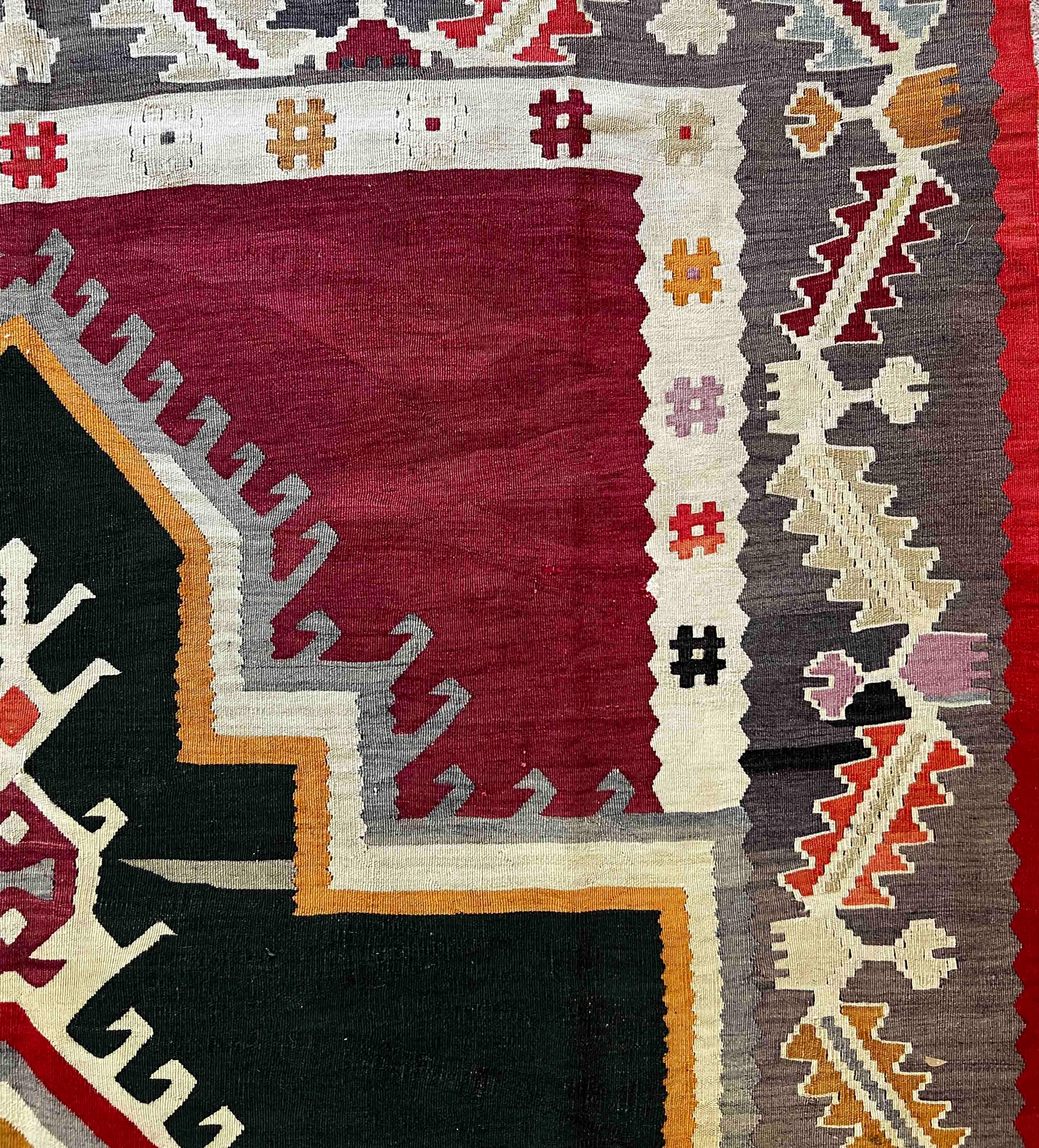 Eccezionale kilim turco in lana e seta del XIX secolo - N° 696 in vendita 2