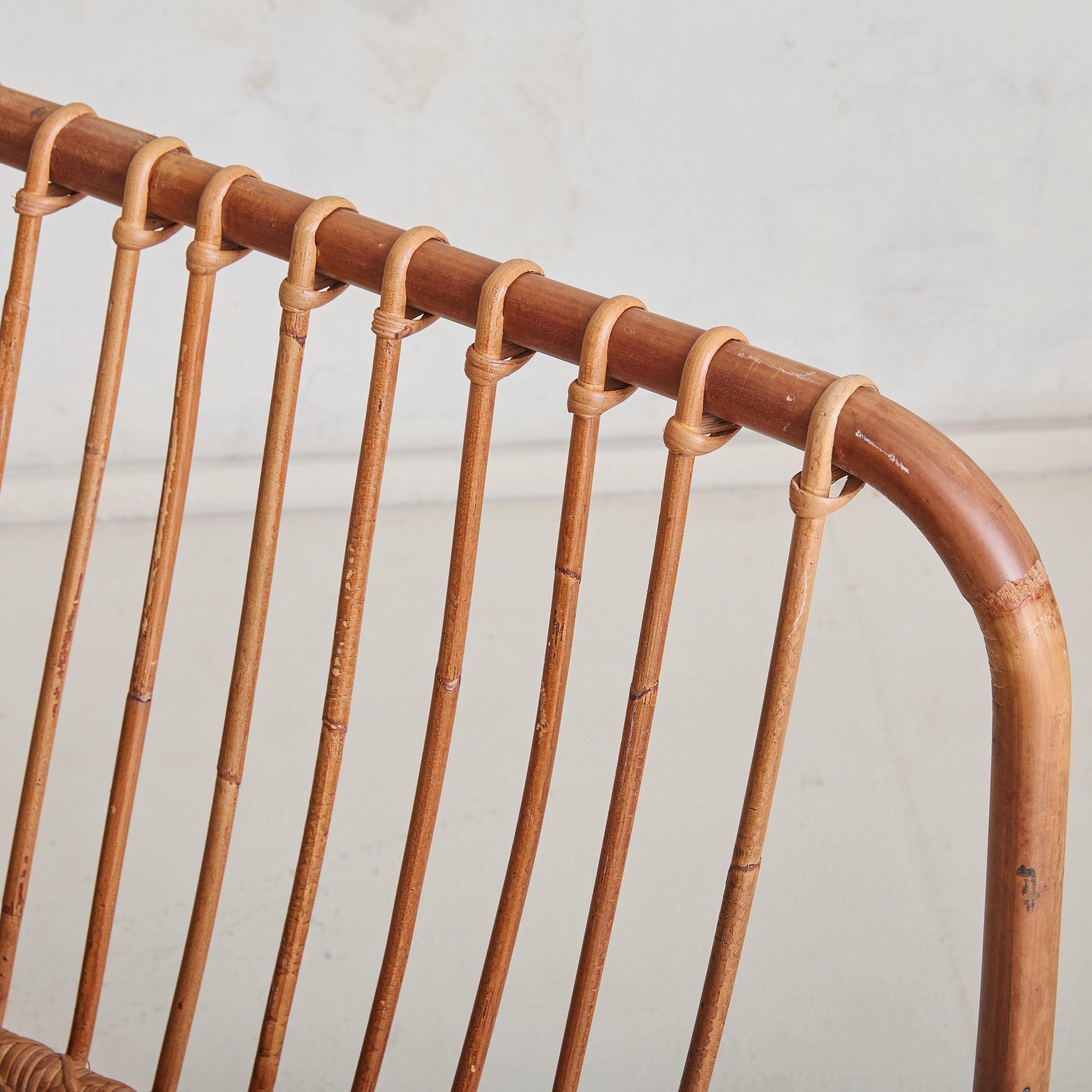 697’ Rattan + Cane Armchair by Raffaella Crespi for Vittorio Bonacina, 1964 For Sale 3