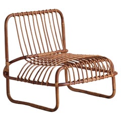 697’ Rattan + Cane Armchair by Raffaella Crespi for Vittorio Bonacina, 1964