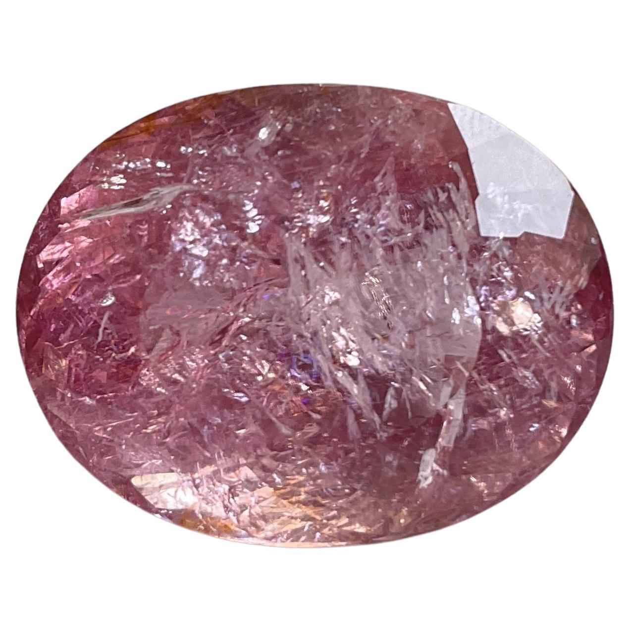 69.74 Carats Burmese Tourmaline Oval Cut Stone for Fine Jewelry Natural Gemstone For Sale
