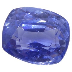 Zafiro azul en cojín de 6.98 ct Certificado GIA Sri Lanka sin calentar
