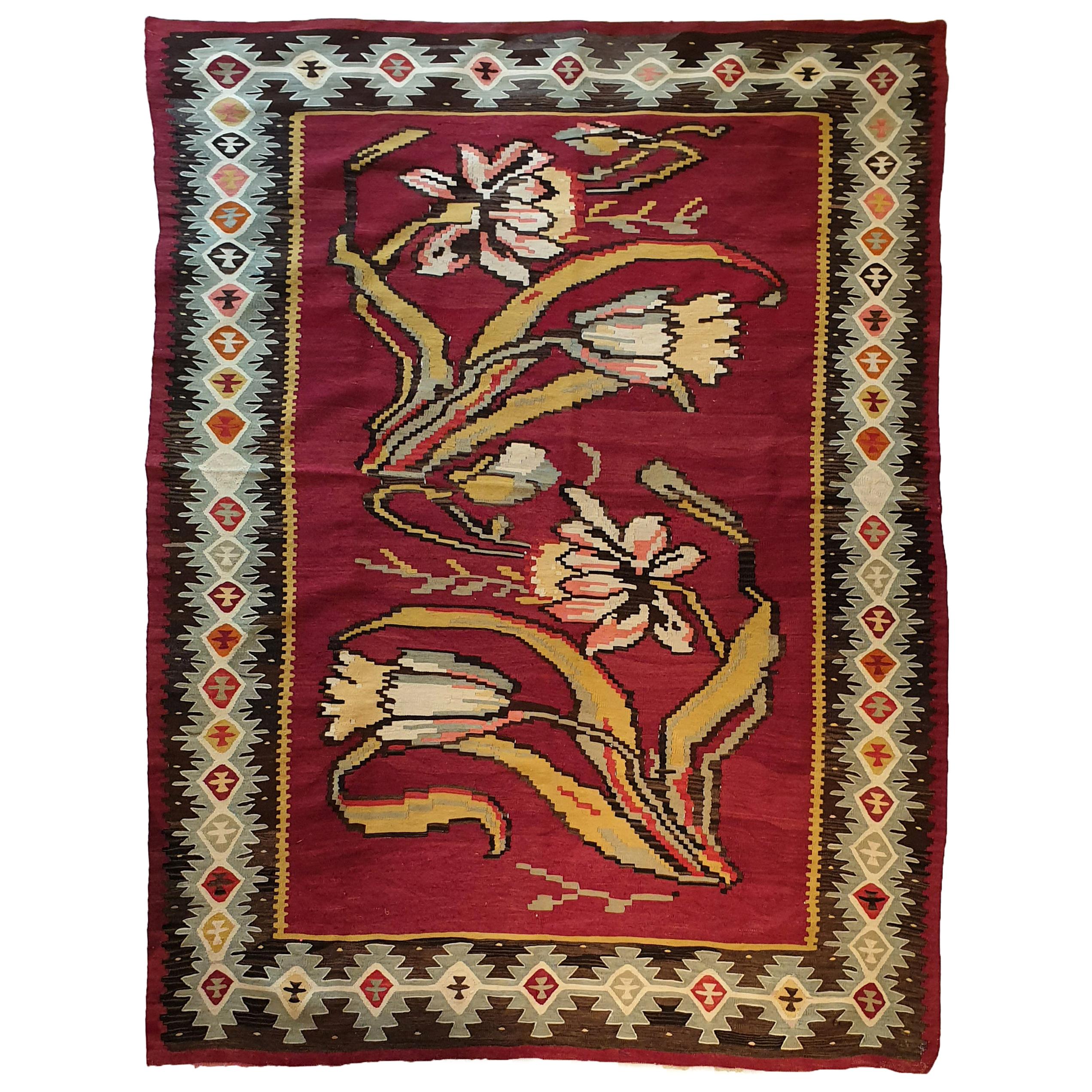 699 - Kilim Sarloye Turkey, 19th Century