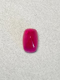 6.99Ct GRS Certificate Natural Burma Mogok Ruby Unheated Cabochon Gemstone