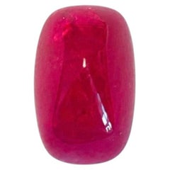 6.99Ct GRS Certificate Natural Burma Mogok Ruby Unheated Cabochon Gemstone