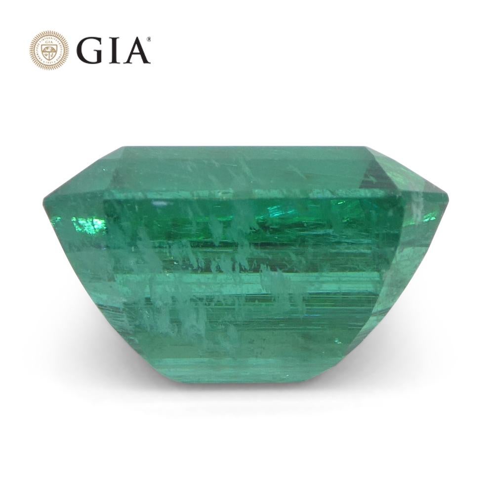 6,99 Karat Achteckiger/Emaragdschliff Grüner Smaragd GIA zertifiziert Zambia (F2) im Angebot 5