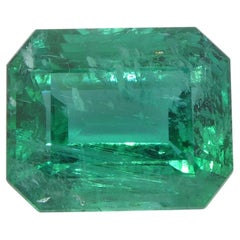 Émeraude verte octogonale/émeraude taille émeraude certifiée GIA (F2) de 6,99 carats