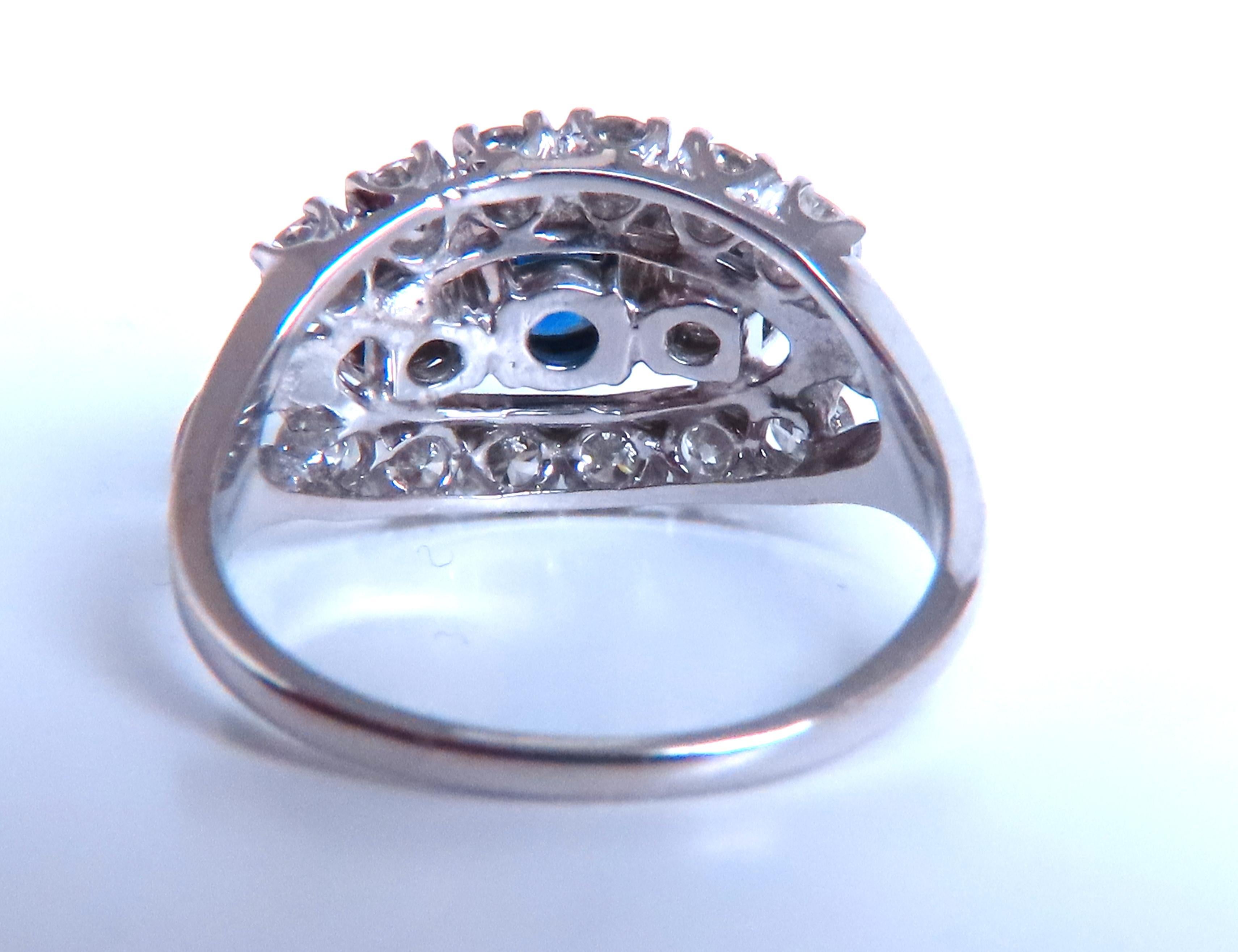 .69 Karat natürlicher Saphir Cluster Row Ring 14kt 46885 im Zustand „Neu“ im Angebot in New York, NY