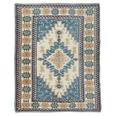Tappeto a mano 6.9x8.8 Ft, Tappeto turco moderno per l'arredamento del soggiorno