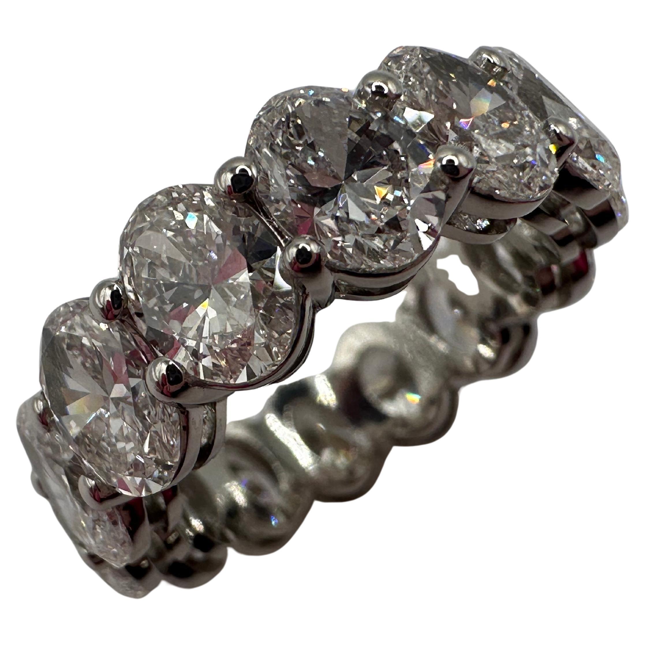 6ct eternity ring oval diamond ring oval diamond wedding band 18KT gold im Angebot