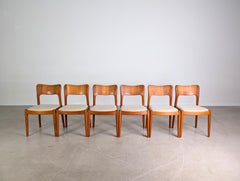 6er Set Niels Koefoed Midcentury Stuhl Hornslet Teak Vintage 1960