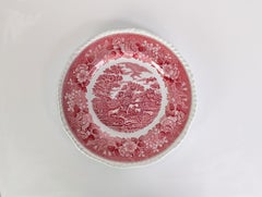 6er Set Original Adams English Scenic Teller Keramik rot wedgwood