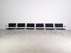 6er Set Sessel Kusch & Co Hans Ullrich Bitsch Serie 8600 schwarz