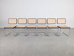 6er Set Thonet Freischwinger S32 V Breuer neues Wiener Geflecht