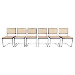 6er Set Thonet Freischwinger S32 V Breuer neues Wiener Geflecht
