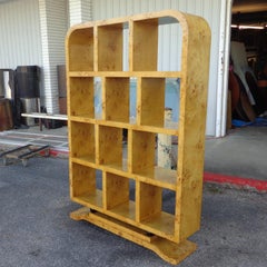Art Deco Style Burl Display Bookcase