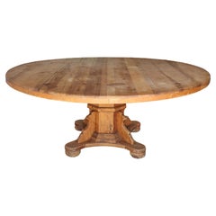 Modern Rustic Round Dining Table For Sale at 1stDibs | modern rustic ...