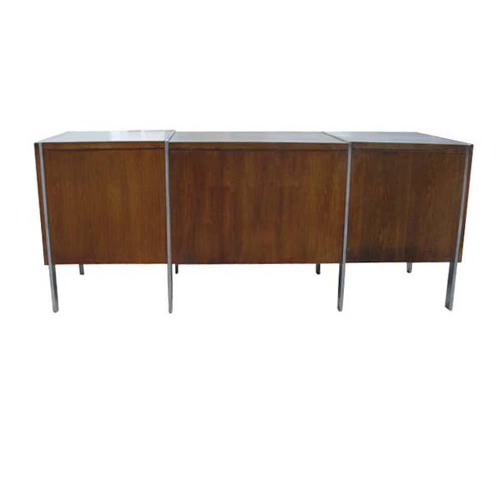 Stow Davis Kniehocker-Anrichte aus dunklem Walnussholz, Schreibtisch (Moderne der Mitte des Jahrhunderts) im Angebot