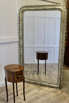 Grand Miroir Louis Philippe en argent et en vermeil