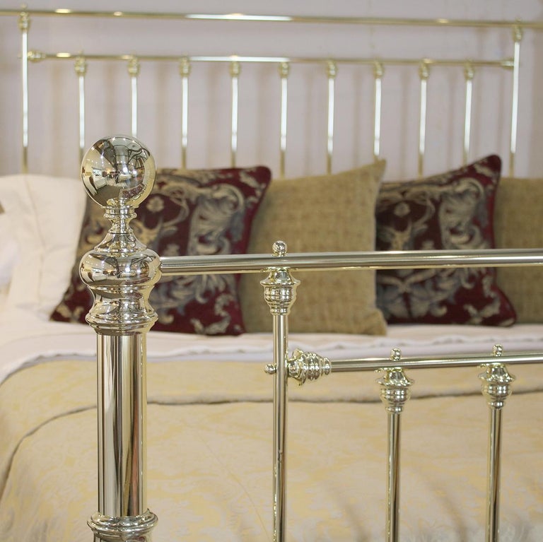 Wide All Brass Bedstead, MSK57 at 1stDibs single brass bedsteads