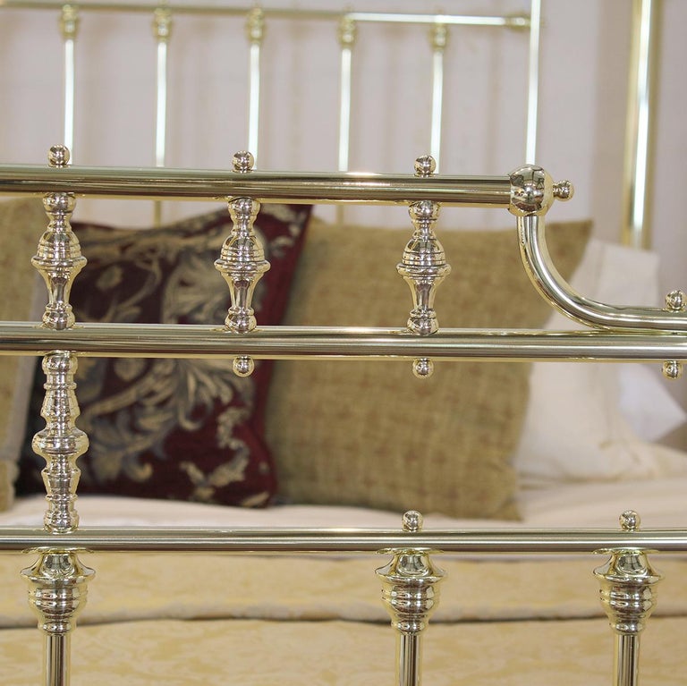 Wide All Brass Bedstead, MSK57 at 1stDibs single brass bedsteads