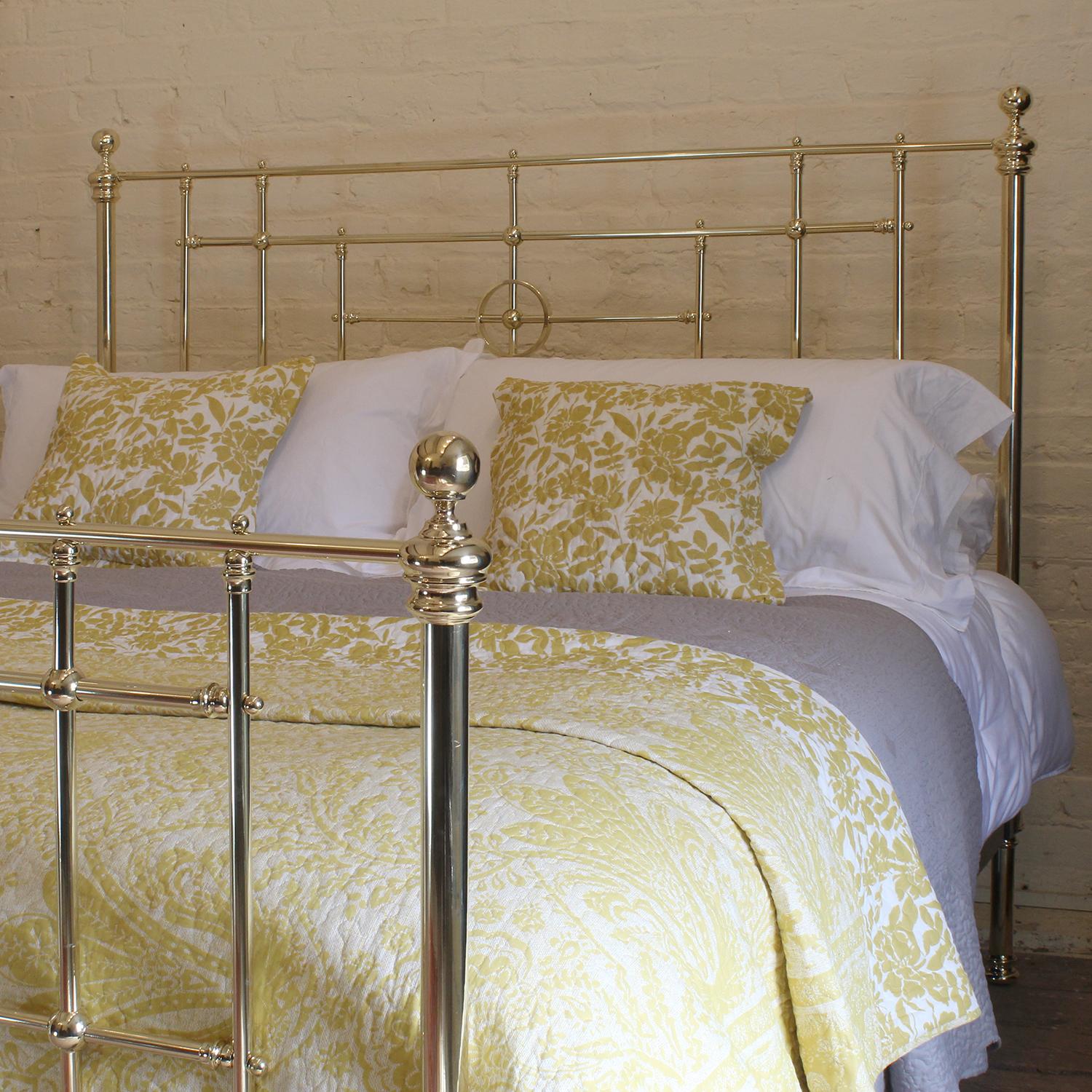 antique brass bed frame queen