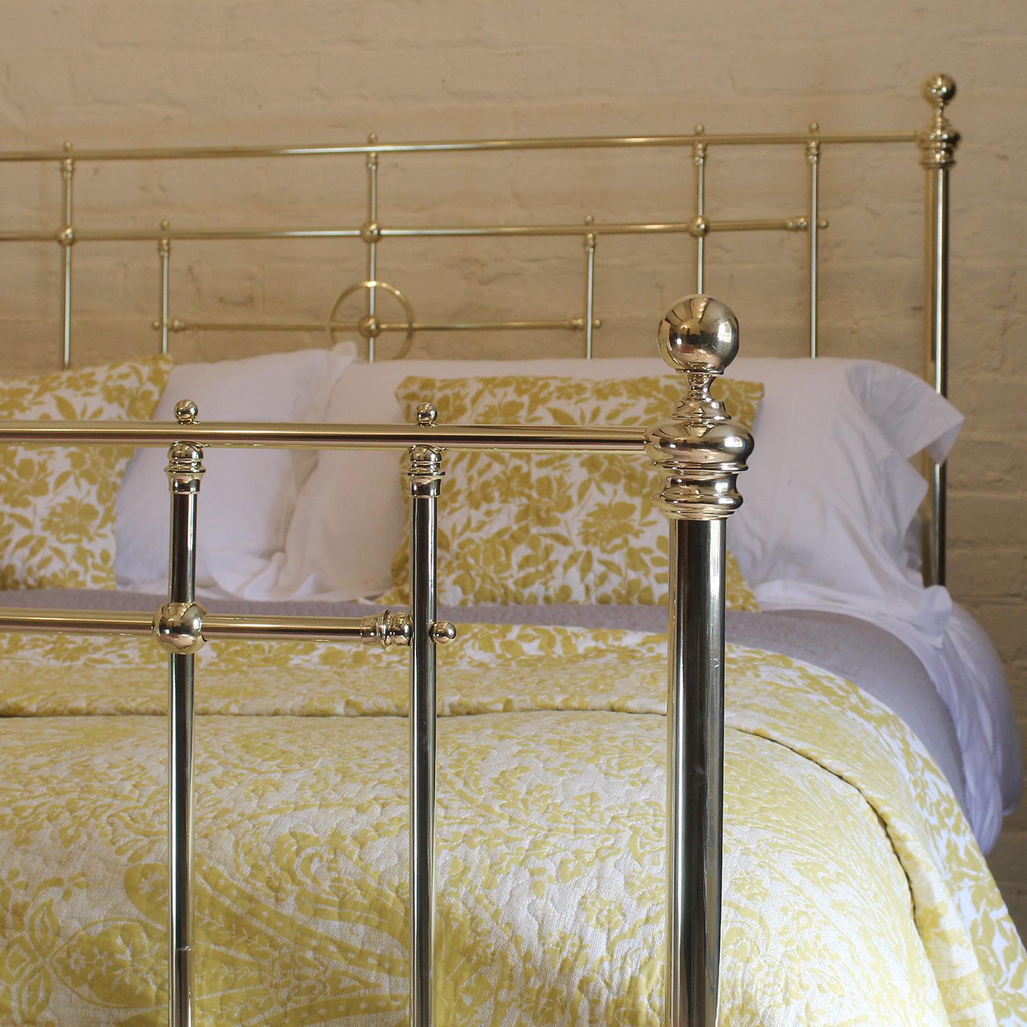 antique queen brass bed