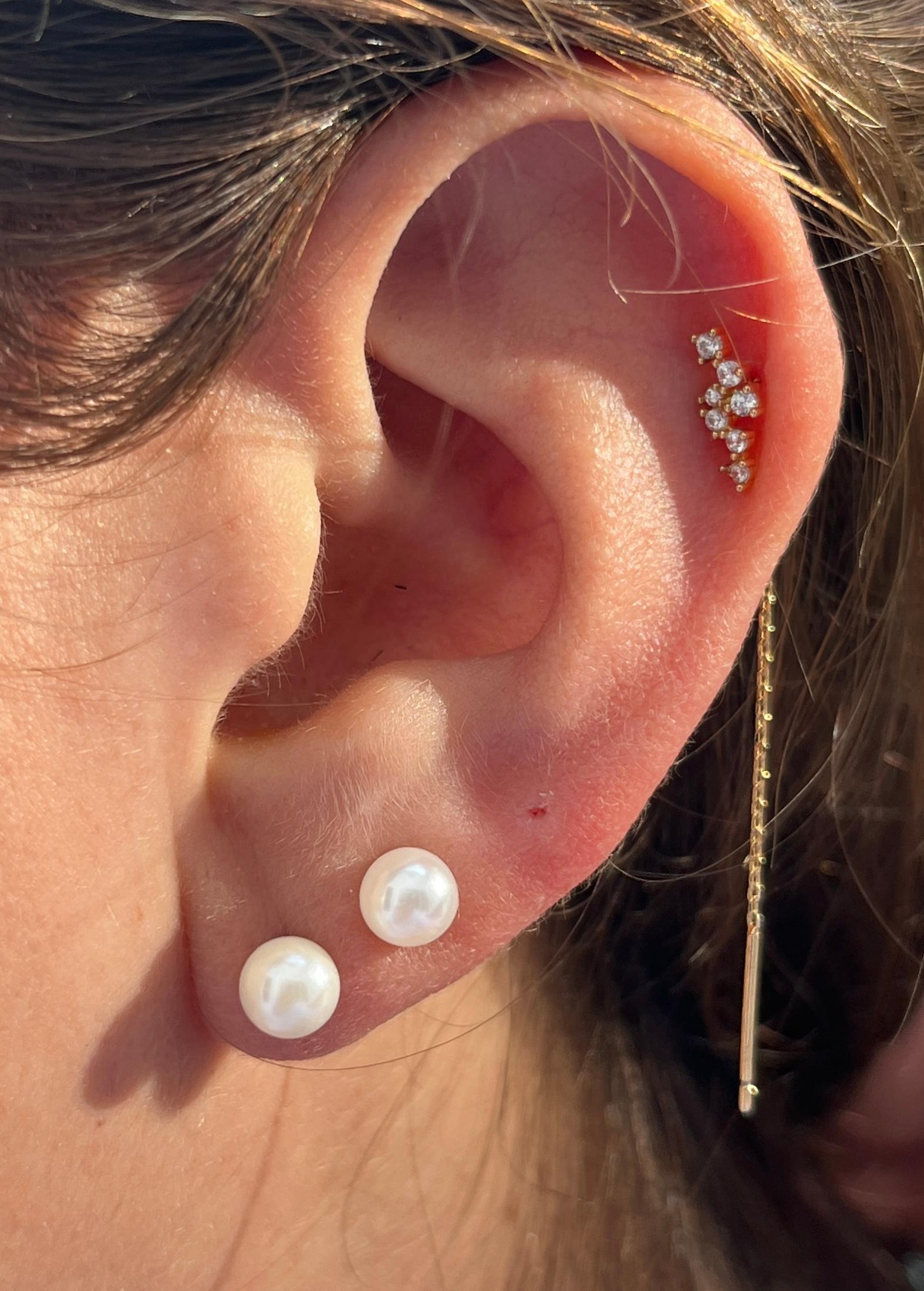 6mm pearl earrings