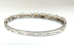 Natural Akoya Pearls Bangle Bracelet 14 Karat Rope Twist