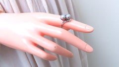 6mm Natural Gray Cultured Pearl Ring 14kt*