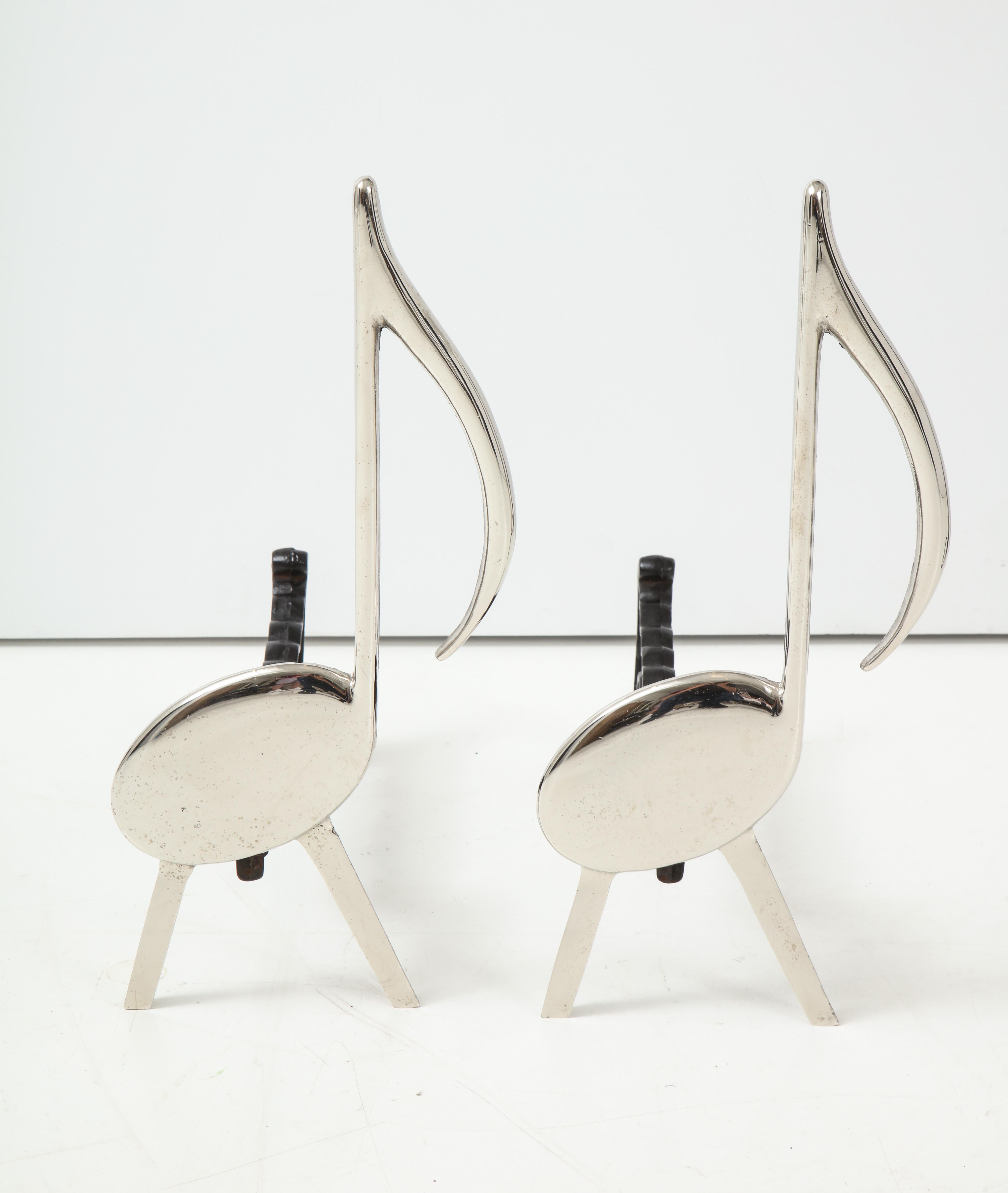 Iron 6pc Musical Note Fireplace Set For Sale